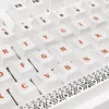 138 Chaves/set White Keycaps Cherry Perfil PBT SYE-Sub Keycap para MX Switche Diy Caps de teclado de jogos mecânicos personalizados