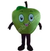 Ny vuxen Green Apple Mascot Costumes Cartoon Character Outfit Suit Xmas Outdoor Party Outfit Adult Size Promotional Advertising Clothings