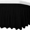 Bed Skirt As Expected 18 Inch High Solid Color Wrap Around Ruffled Bed Skirt with Adjustable Elastic Belt Wrinkle Fade Resistant Fabric 230314