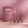 Espoce Lip Gloss and Lip Liner Set 4 PCS 매트 그린 광택 반짝이는 립글로스 및 립 라이너 키트 비대형 방수 길이 지속 돌기 0.5 fl oz