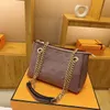 Luxurys Designers Borse scava fuori Borsa a mano Donna Moda Pochette Borsette Monogrammi goffrati grigi Multi Pochette Felicie Borsa a catena