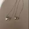 Kedjor mewanry minimalist 925 sterling silver halsband 2023 trend vintage elegant kärlek hjärthänge flickor fest smycken födelsedagspresent