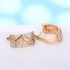 Hoop oorbellen Huitan Sparkling Gold Color Funny Dragonfly Design Special Interest Girls Ear Piercing Statement Sieraden