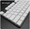 108 Ключ PBT Blank Keycaps OEM xda Profile Gamer Нет буквы Ergonomics White Keycap для Cherry MX Переключатели Механическая клавиатура