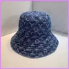 Projektant kowbojskie kapelusze typu Bucket dla kobiet moda męska litera L luksusowa czapka z daszkiem Bonnet czapki Casquette dopasowana czapka przeciwsłoneczna czapki z daszkiem 2303141BF