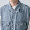 Gilet da uomo Gilet di jeans Giacca 2023 Primavera Autunno Abbigliamento Moda Maschile Casual Jeans Giacche retrò Cappotto coreano
