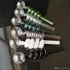 Großhandel Glas Farbe Spirale Gerade Topf Bongs Ölbrenner Glaspfeifen Wasserpfeifen Rigs Rauchen