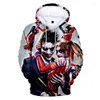 Sudaderas con capucha para hombre Haha Clown 3D Impreso Sudadera Hombres y mujeres Hip-hop Divertido Primavera Otoño Moda Street Style Pullover Sudaderas Parejas