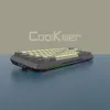 Coolkiller DIY 61 Tasten Spiel mechanische Tastatur mit Hotswap OEM RGB Lichteffekt Spiralkabel Ergonomie Mini kabelgebundene Tastatur