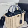 حقيبة تسوق منسوجة الأزياء مصممة للنساء أكياس الكتف