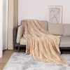 Koce Soild łóżko na łóżku sofa pokrywa sherpa koc jagnięcy zagęszczony ciepły podwójny flanelowy plam