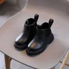 Flache Schuhe Kinderschuhe Herbst Winter Neue Kinderstiefel Jungen Mädchen Mode Reißverschluss Ankle Booties Britischer Stil Kleinkind Baby Turnschuhe P230314