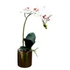 Decoratieve bloemen kunstmatige bonsai anti fade plastic trouwfeest nep vlinder orchidee voor het dagelijkse leven