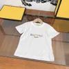 23ss ブランドデザイナーキッズ tシャツ男の子女の子ピュアコットンラウンドネック半袖ブランドロゴ印刷高品質子供服