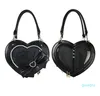 Designer-Evening Bags Lolita Heart Shape Ita Handbag And Purse Kawaii Bow Badge Pocket Women 10CM Doll Shoulder Bag For Teenager Girls Cute