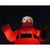 Activités de plein air en gros 12 m 40 pieds de haut gonflable Santa Claus Advertising Christmas Old Man Modèle avec lumière LED