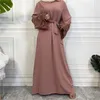 Roupas étnicas muçulmanas abaya kaftan dubai eid vestido caftan marocain abayas moda renda vestidos longos para mulheres peru jilbab islam robe