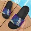 Slippers INSTANTARTS Samoan Emerald Distressed Tribal Design Beach Slipper For Female Casual Anti-Slip Bedroom Flip Flop Home Footwear