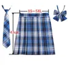 Skirts Women Plaid Pleat With Necktie Bowtie XS 5XL Harajuku Preppy Mini Japanese School Uniforms Girls Summer Jupe Kawaii 230313