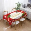 Table Cloth Merry Christmas Holiday Decoration Tablecloths Birthday Party Wedding Dining Coffee Manteles