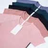 T-shirt de sport pour femmes, vêtements de yoga, t-shirt pour femmes, T-shirts à manches courtes, tricot, fitness, haute élasticité, T-shirts de mode, hauts courts, vêtements, haut court