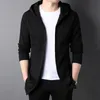 Men's Jackets High Quality Hooded Jackets Men Fashion Brand Casual Solid Color Hooded Collar Zipper Jackets For Men Coats Mens Clothes 230313