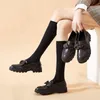 Kleid Schuhe Hohe Qualität Frauen Pumps Mode Bowknot Weiche Echtes Leder Schwarz Chunky Low Heels Einzelne Frau Runde Zehe Zapato mujer