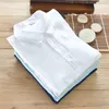 Casual shirts voor heren ontwerper Italië stijl 100% linnen met lange mouwen shirt heren merk casual 5 kleuren massieve witte shirts voor mannen top camisa chemise 230314