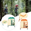 طقم أزياء kids explorer explorer من Weistcoat ، بما في ذلك السترة والقبعة هدية للمغامرات في الهواء الطلق مجموعة الأدوار 230313