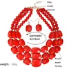 Bruiloft sieraden sets uddein Afrikaanse kralen sieraden sets multi -layer Nigeriaanse bruiloft Indiase sieraden sets luxe statement choker ketting sieraden 230313