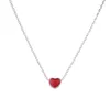 Подвесные ожерелья jisensp Classic Heart Love для пар корейские женские моды