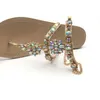 Mode luxe strass cristal été chaussures de plage femmes sandales tongs pour pantoufles chaussures de mariage mariée