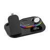 RGB 3 in 1 Qi 15W Wireless Charger for Samsung S22 S21 Galaxy Watch5 Active Buds Fast Station Stand Folding Accessories Holder