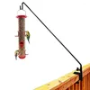 Trädgårdsdekorationer Bird Feeder Pole 2st Tung Deck Hook för räcke justerbar klämman på verandan Lykta växter