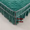 Кровать юбка JustChic Crystal Velvet Bed Юбка для королевы размера с твердым цветом.