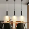 Hängslampor guld led lätt modern design lång pinne enkel nordisk stil dekor inomhus bakgrund ljuskrona för sängbelysning