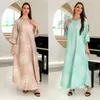 Abbigliamento etnico Marocco Abito da festa Donne musulmane Abaya Preghiera Caftano Diamante Flroal Robe India Abaya Dubai Turchia Longue Vestidos Largos