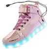 Sneakers Warm Like Home 25 USB Charger Glowing Led Children Lighting Shoes Boys Girls Illumined Luminous Sneaker 230313