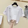 تي شيرت النساء تي شيرت تي شيرت الصيف TS القطن قمم المرأة تي شيرت تي شيرت الحب تطريز تي شيرت kawaii slve tshirt