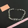 Gros bijoux chaîne bracelets de luxe pour femme plein de diamants lettres bracelets porte-bonheur dame dédicace tempérament bijoux