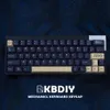 GMK Stargaze Clone Keycap Cherry Profile PBT Keycaps Yellow Blue 124 Key Caps Set para Teclado Mecânico MX Switch Custom