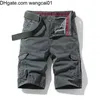 Wangcai01 Men's Shorts 2023 Summer New Blue Tactical Cargo Shorts Men Khaki Jogger Meriot Men Cargo Shorts Cotton Casiual Loose Men Shorts 0314H23