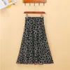 Skirts Chiffon Floral A-line Skirt Women's Mid Summer Long High Waist Loose 20 Patterns