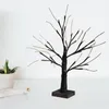 Lumière décorative d'arbre des fleurs 24 LED pour la décoration d'intérieur de table de fête de Noël à la maison