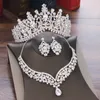 Set di gioielli da sposa Set di gioielli da sposa con goccia d'acqua in cristallo barocco Set di gioielli da sposa con corona di diademi per la sposa Set di gioielli Dubai da sposa 230313