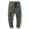 Mens Pants Spring Cotton Cargo Clothing Autumn Casual Fashion Elastic Waist Quality Pantalones Tipo Men 230314