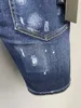 DSQ Phantom Turtle Jeans Men Jean męsku luksusowy projektant chude zbite facet przyczynowy dziura dżinsowa marka mody Fit dżinsy man umyk 217V