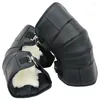 Moto Armure MoFlyeer Cuir Laine Chaud Genouillères Hiver Coupe-Vent Moto Vélo Genouillères Unisexe