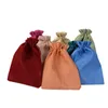 Jewelry Pouches 17x23cm Jute Gift Bag DIY Craft Natural Burlap Drawstring Party Favors Packaging