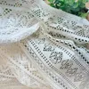 Curtain Antique Openwork Curtains Beige Transparent Gauze For Living Room Bay Windows Literary Lace Window Screens NG121